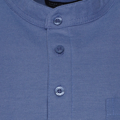 Charles Norton Grandad Collar Polo Shirt