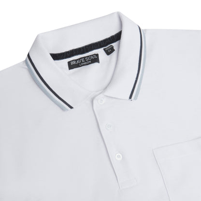 Brave Soul Cosmo Pique Polo Shirt