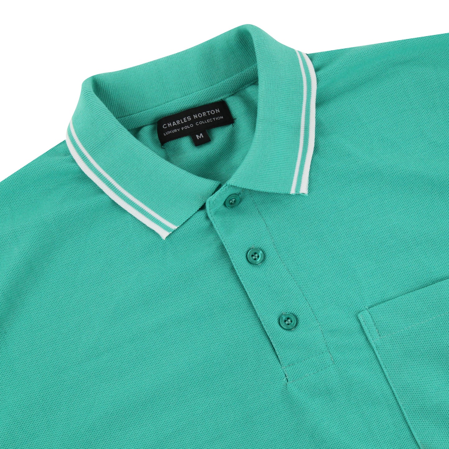 Charles Norton Casual Tipped Polo Shirt