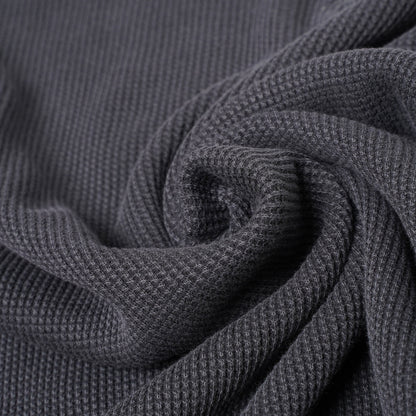 M&S Henley Waffle Long Sleeve Top