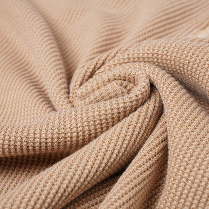 M&S Henley Waffle Long Sleeve Top