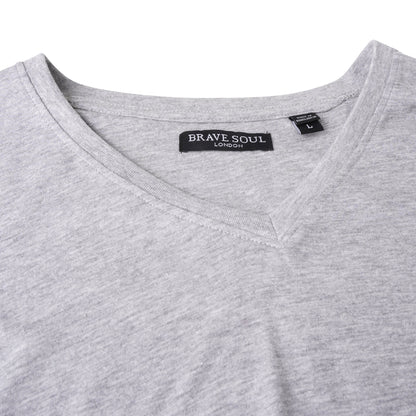 Brave Soul Saint Cotton V Neck T-Shirt