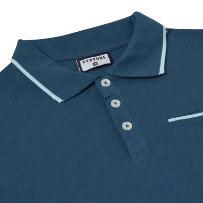 Evryone Contrast Tipped Polo Shirt