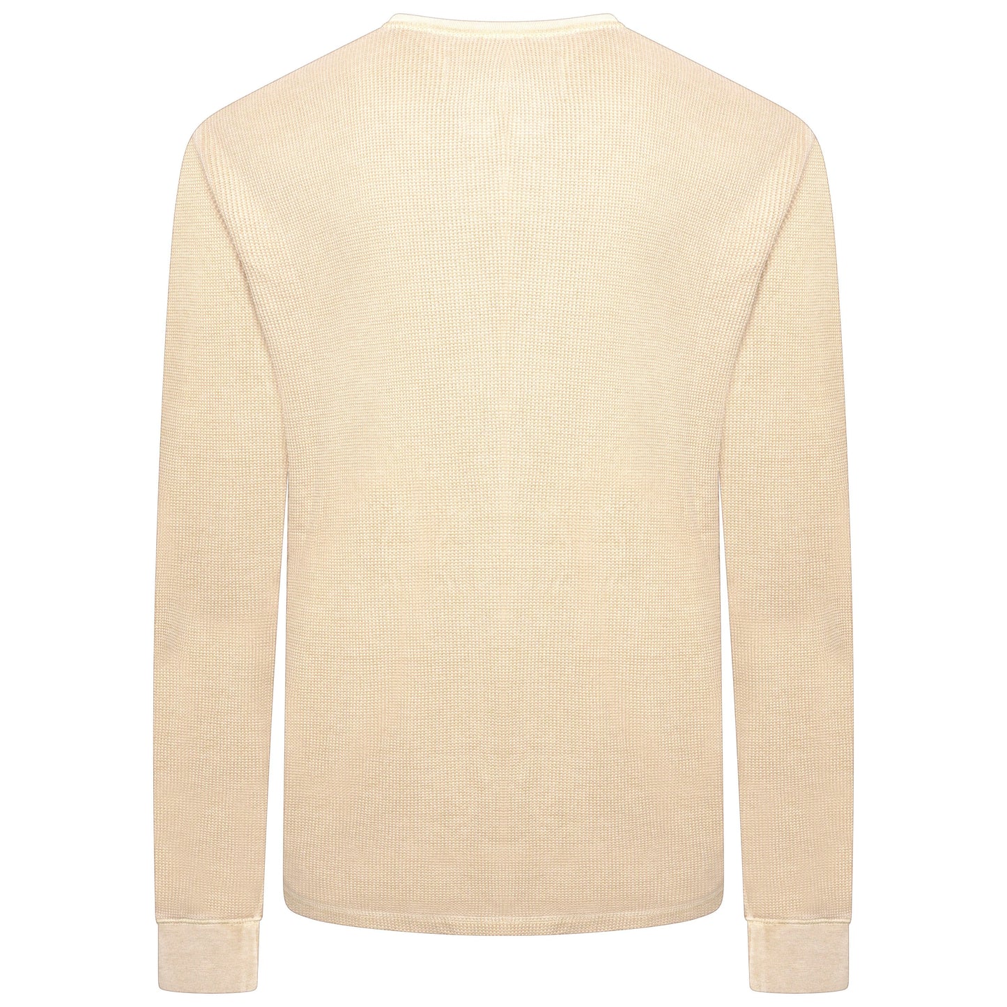 M&S Henley Waffle Long Sleeve Top