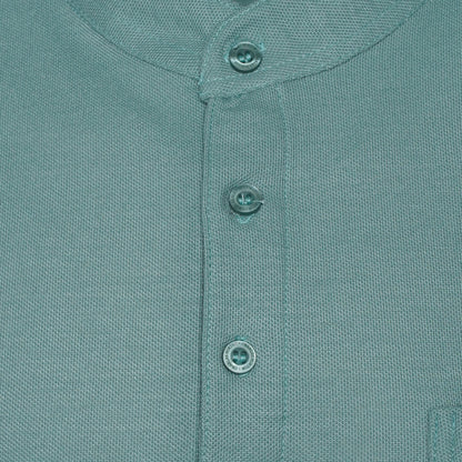 Charles Norton Grandad Collar Polo Shirt