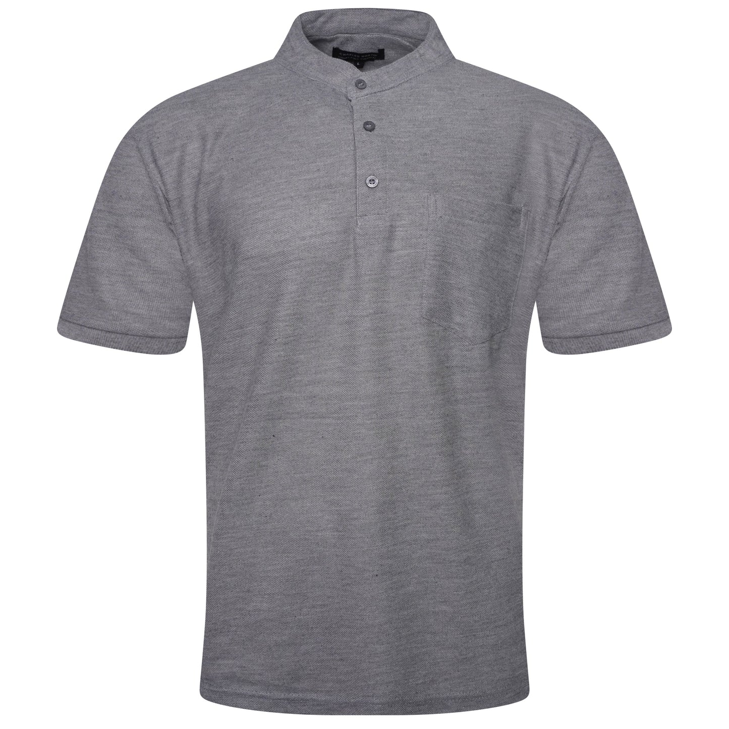 Charles Norton Grandad Collar Polo Shirt