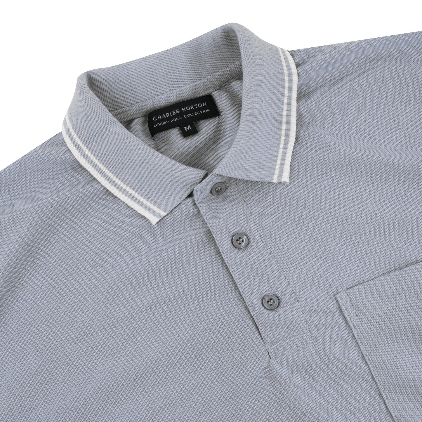 Charles Norton Casual Tipped Polo Shirt