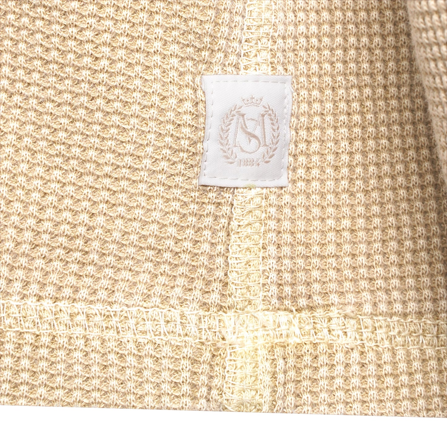 M&S Henley Waffle Long Sleeve Top