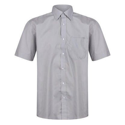 Kustom Kit Short Sleeve Button Up Poplin Shirt