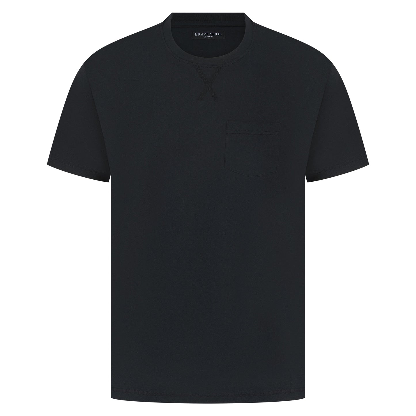 Brave Soul Arkham Crew Neck Pocket T-Shirt