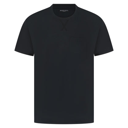 Brave Soul Arkham Crew Neck Pocket T-Shirt