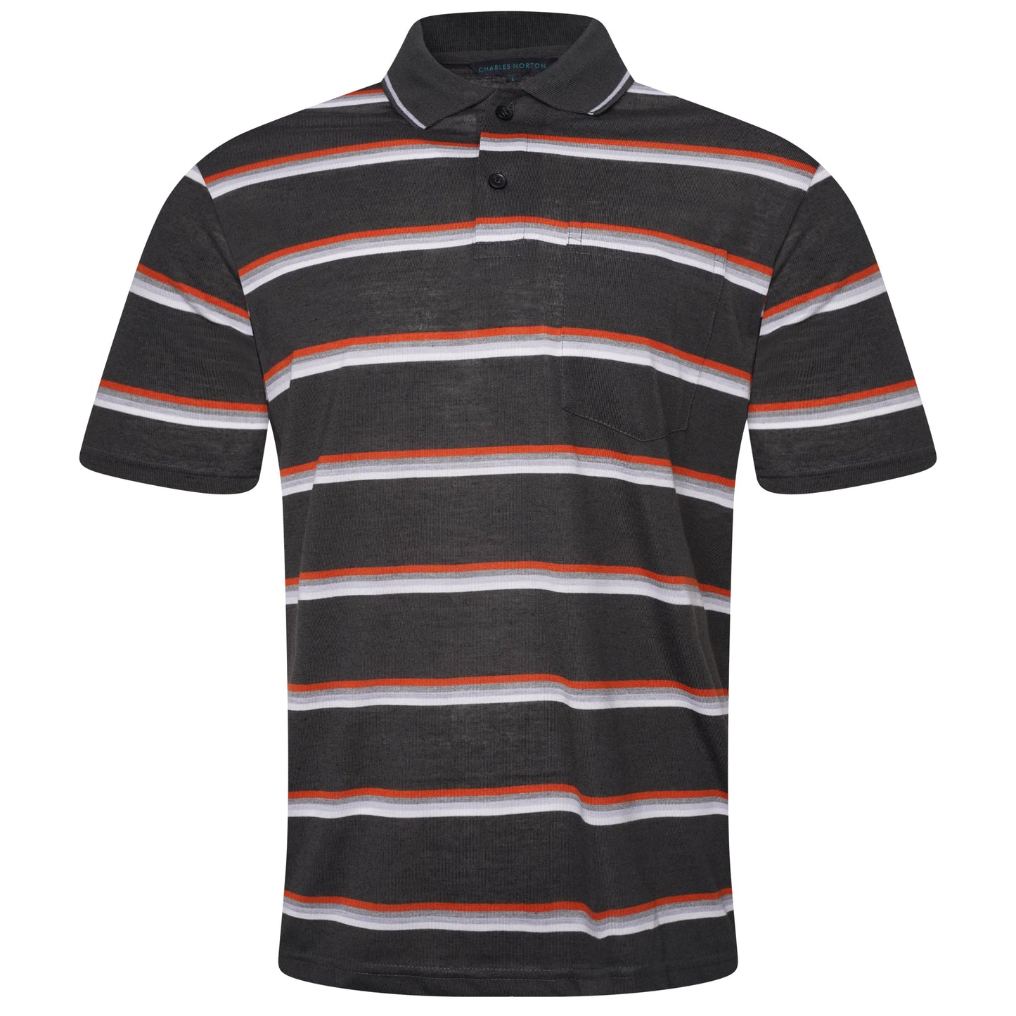 Charles Norton Brenden Striped Polo Shirt