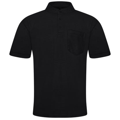 Charles Norton Grandad Collar Polo Shirt