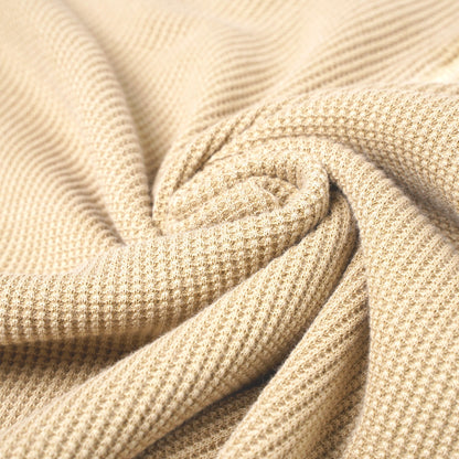 M&S Henley Waffle Long Sleeve Top