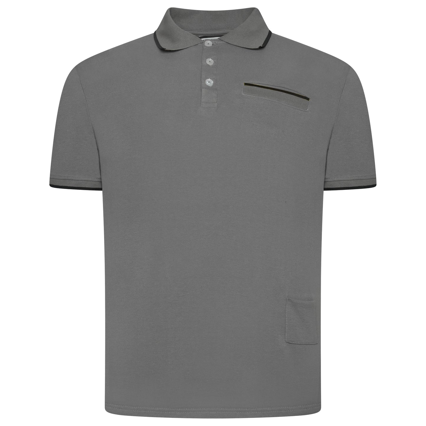 Evryone Contrast Tipped Polo Shirt