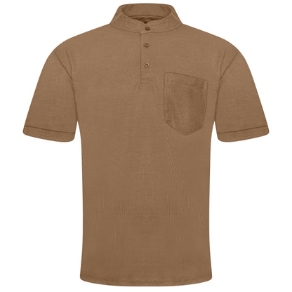 Charles Norton Grandad Collar Polo Shirt