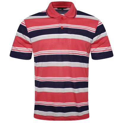 Charles Norton Brenden Striped Polo Shirt