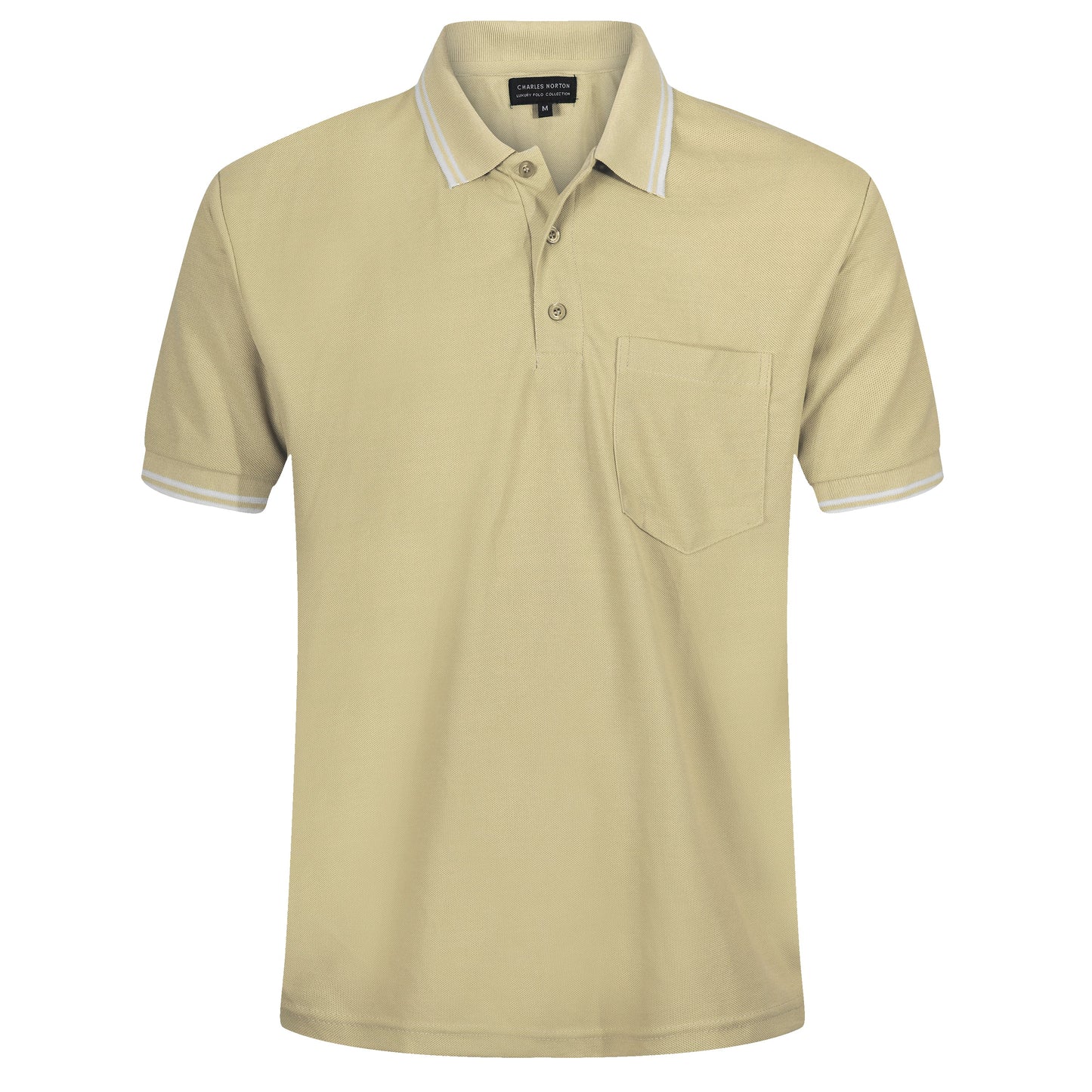 Charles Norton Casual Tipped Polo Shirt