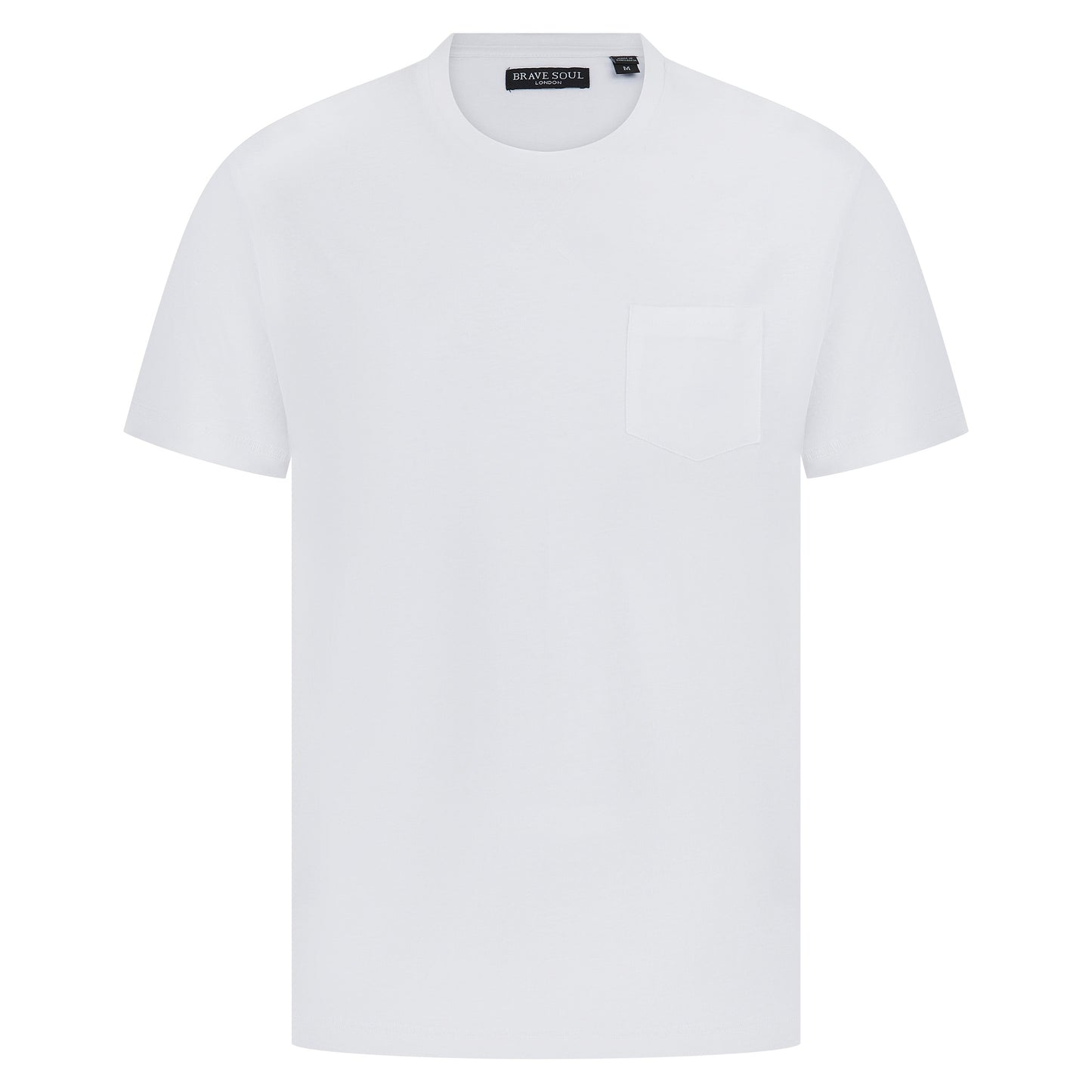 Brave Soul Arkham Crew Neck Pocket T-Shirt