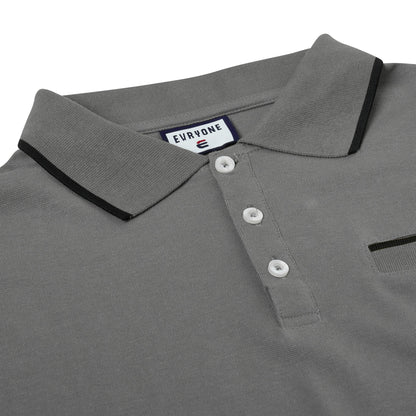 Evryone Contrast Tipped Polo Shirt