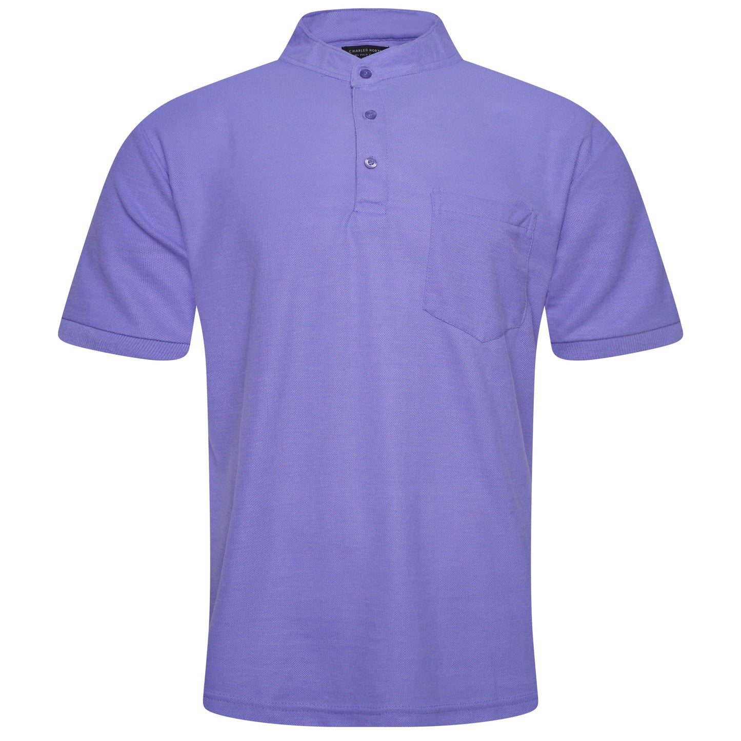 Charles Norton Grandad Collar Polo Shirt