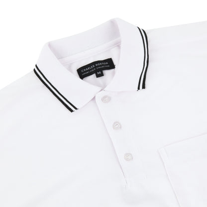 Charles Norton Casual Tipped Polo Shirt