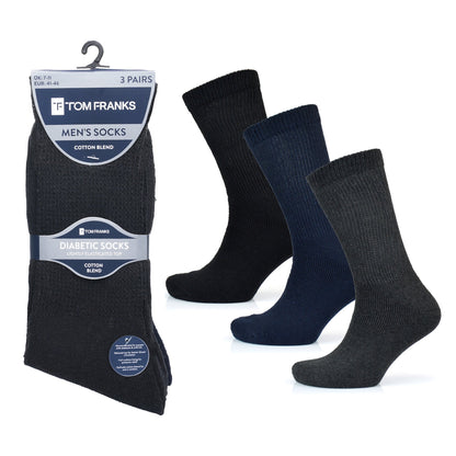 Tom Franks 3 Pairs Diabetic Socks