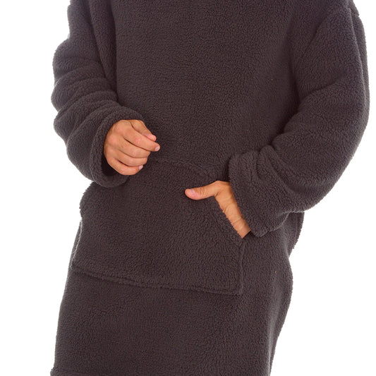 Oversized Borg Fleece Huggable Hoodie