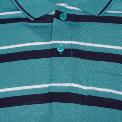 Charles Norton Brenden Striped Polo Shirt