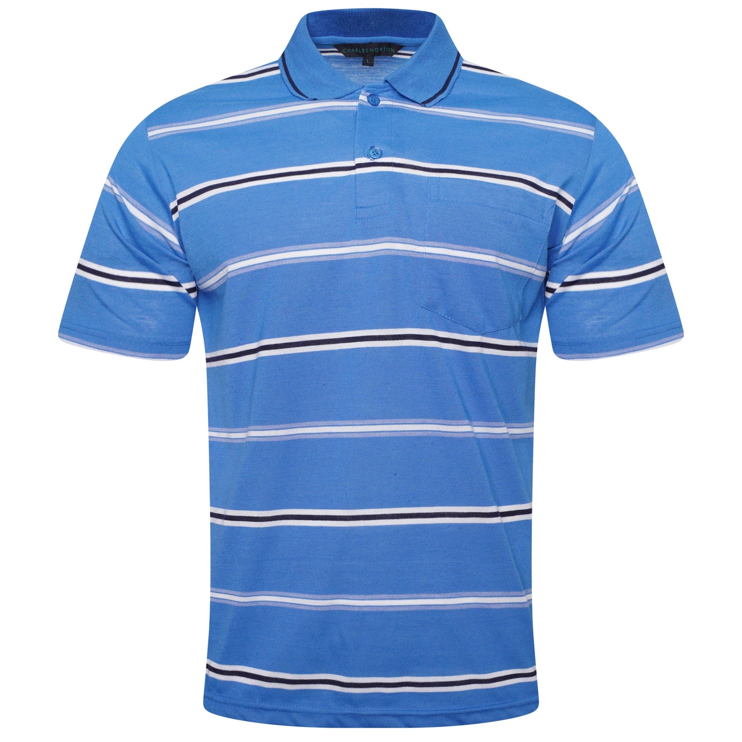 Charles Norton Brenden Striped Polo Shirt