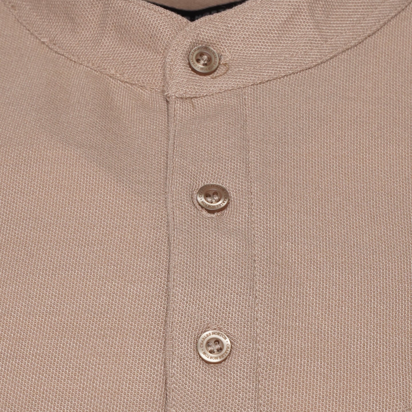 Charles Norton Grandad Collar Polo Shirt