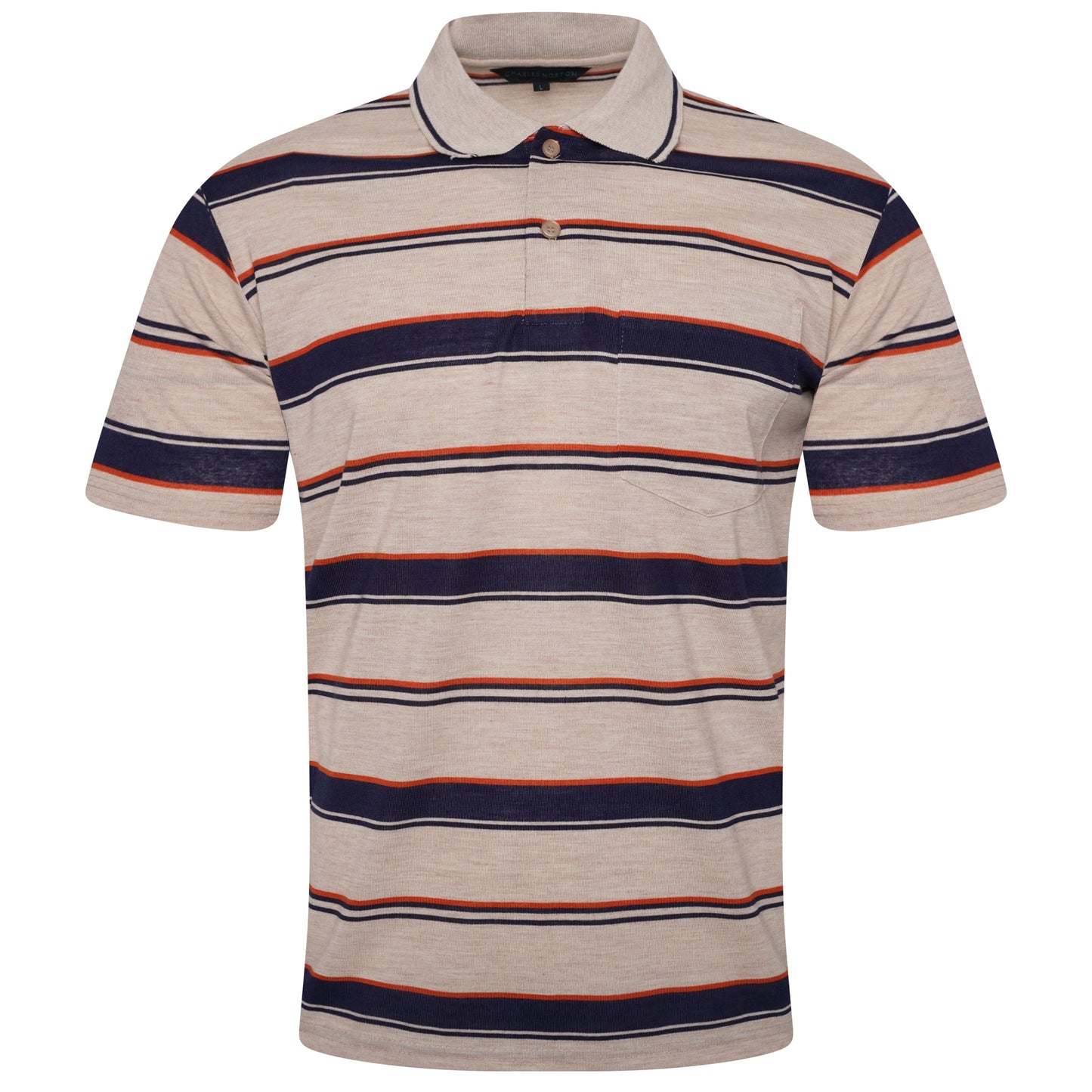 Charles Norton Brenden Striped Polo Shirt