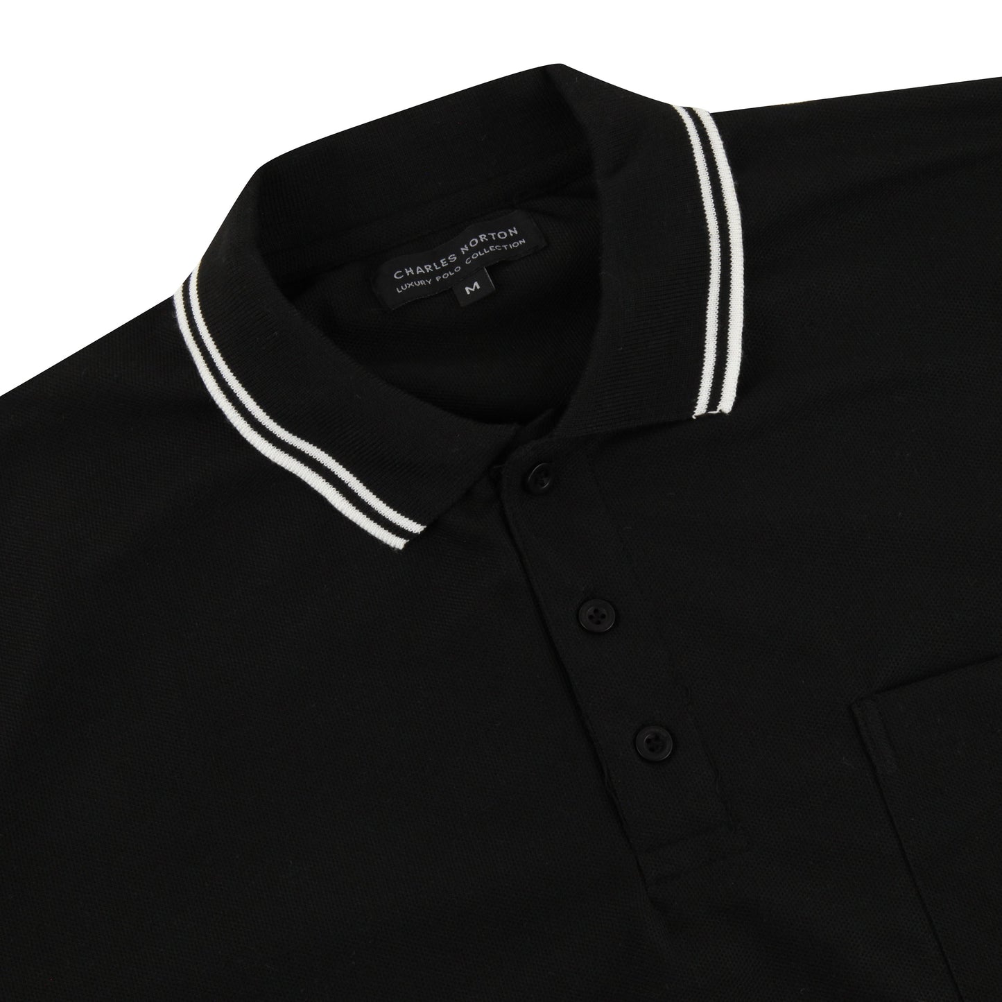 Charles Norton Casual Tipped Polo Shirt