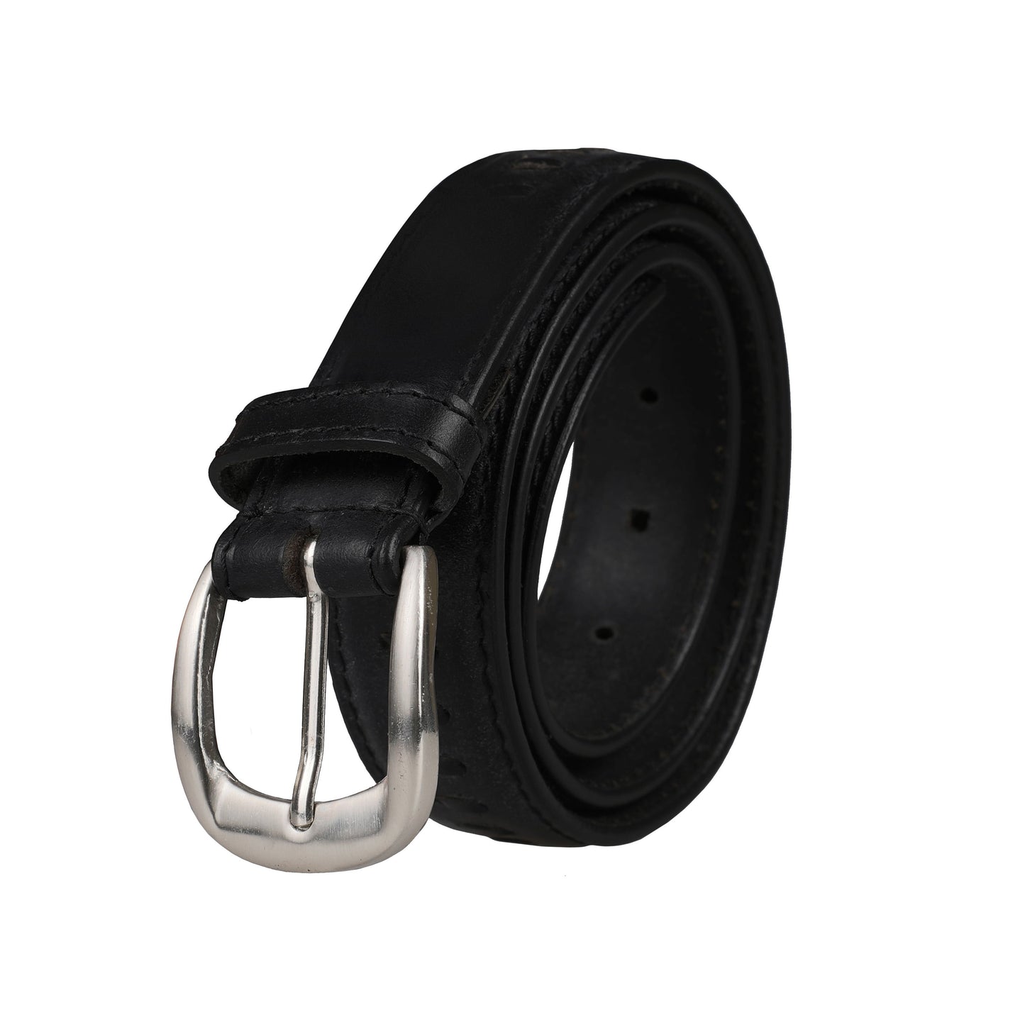 Outback 1.25" Wide Straight Stitch Full Grain Leather Belt