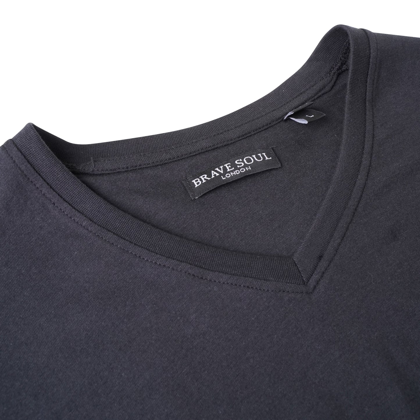 Brave Soul Saint Cotton V Neck T-Shirt