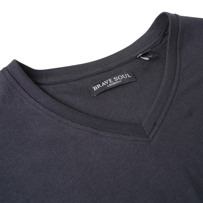 Brave Soul Saint Cotton V Neck T-Shirt