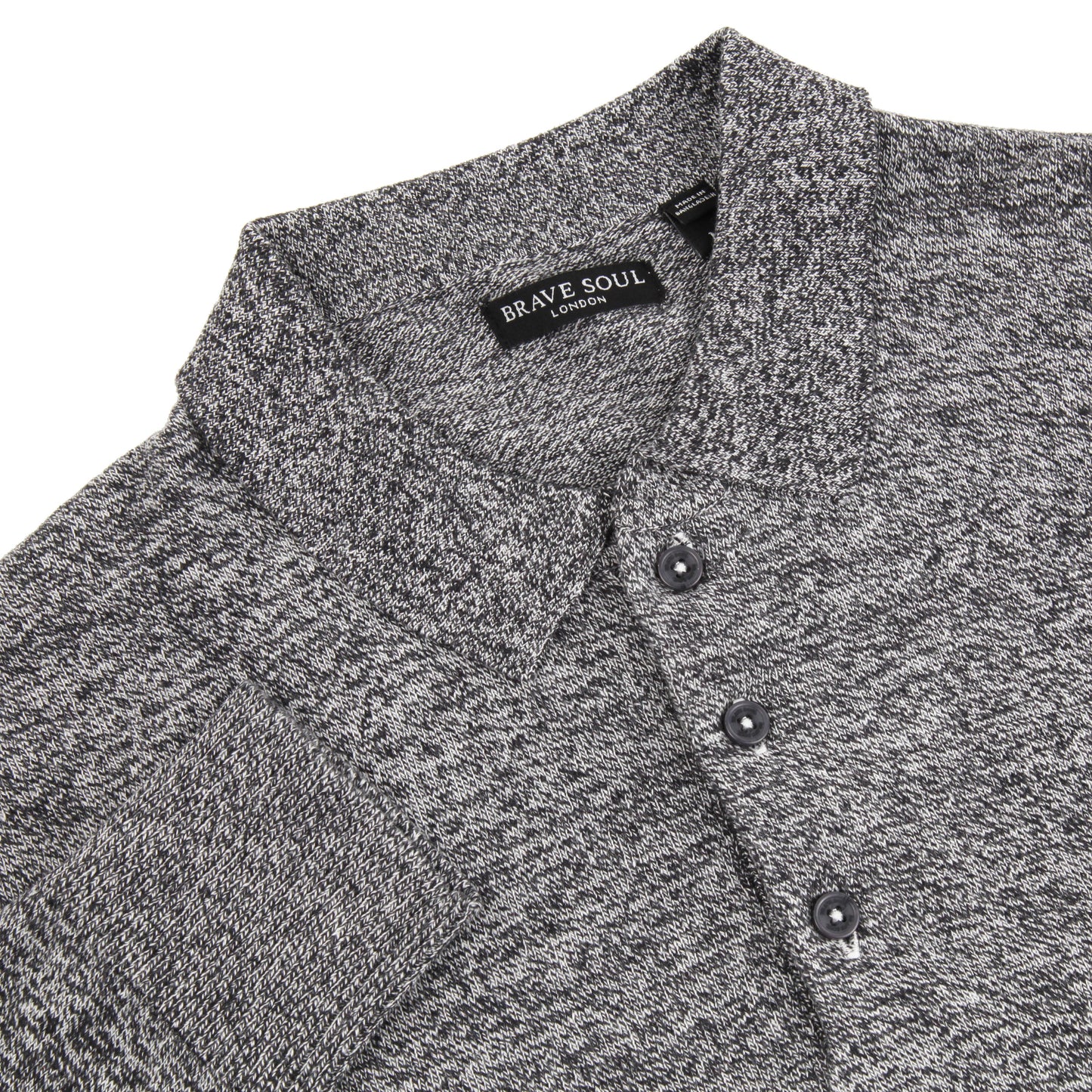 Brave Soul Knitted Polo Shirt