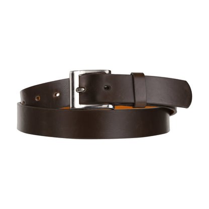Forest 1" Wide Square Buckle Bonded Leather Belt