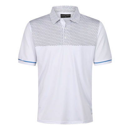Island Green Dash Print Golf Sport Polo Shirt