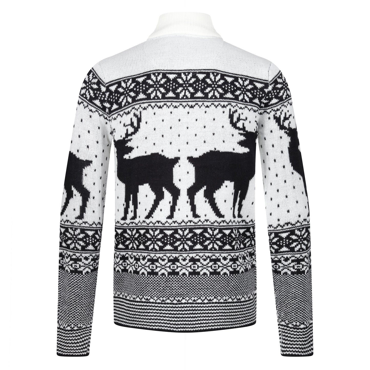 Brave Soul Cratchit Quarter Zip Christmas Jumper