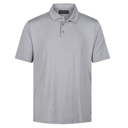 Island Green Dot Print Golf Sport Polo Shirt