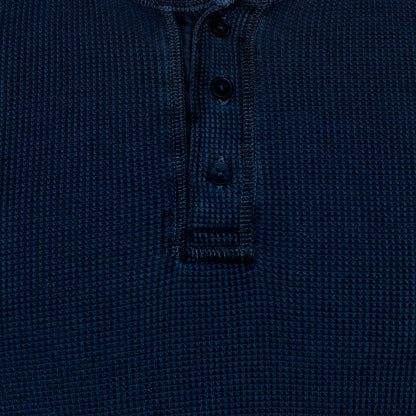 M&S Henley Waffle Long Sleeve Top