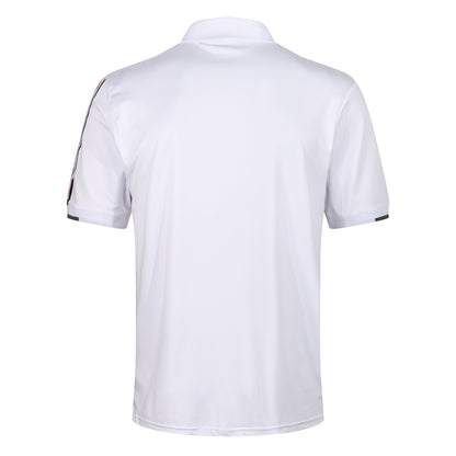 Island Green Racing Stripe Print Golf Sport Polo Shirt