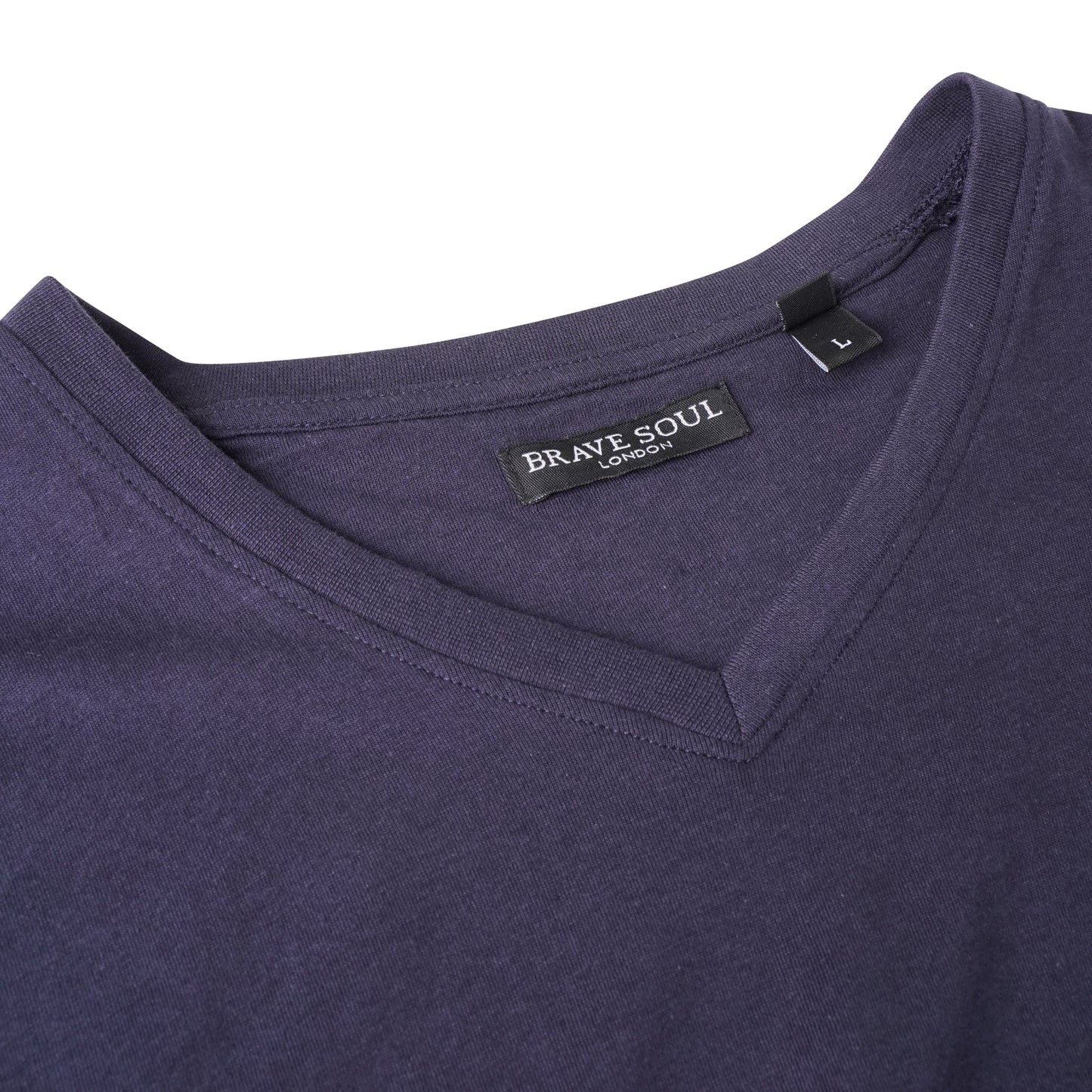 Brave Soul Saint Cotton V Neck T-Shirt