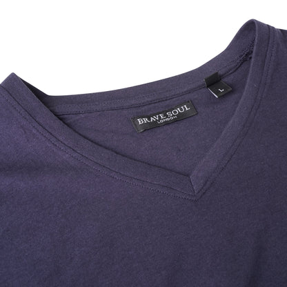 Brave Soul Saint Cotton V Neck T-Shirt