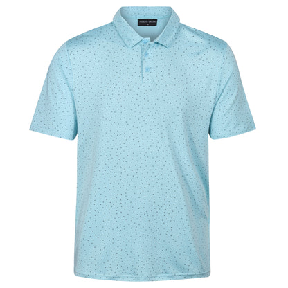 Island Green Dot Print Golf Sport Polo Shirt
