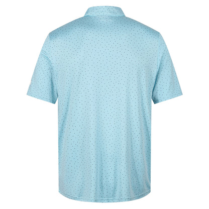 Island Green Dot Print Golf Sport Polo Shirt