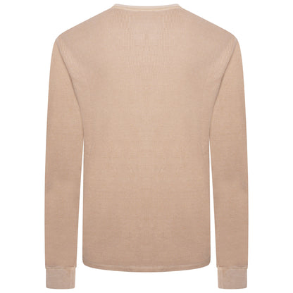 M&S Henley Waffle Long Sleeve Top