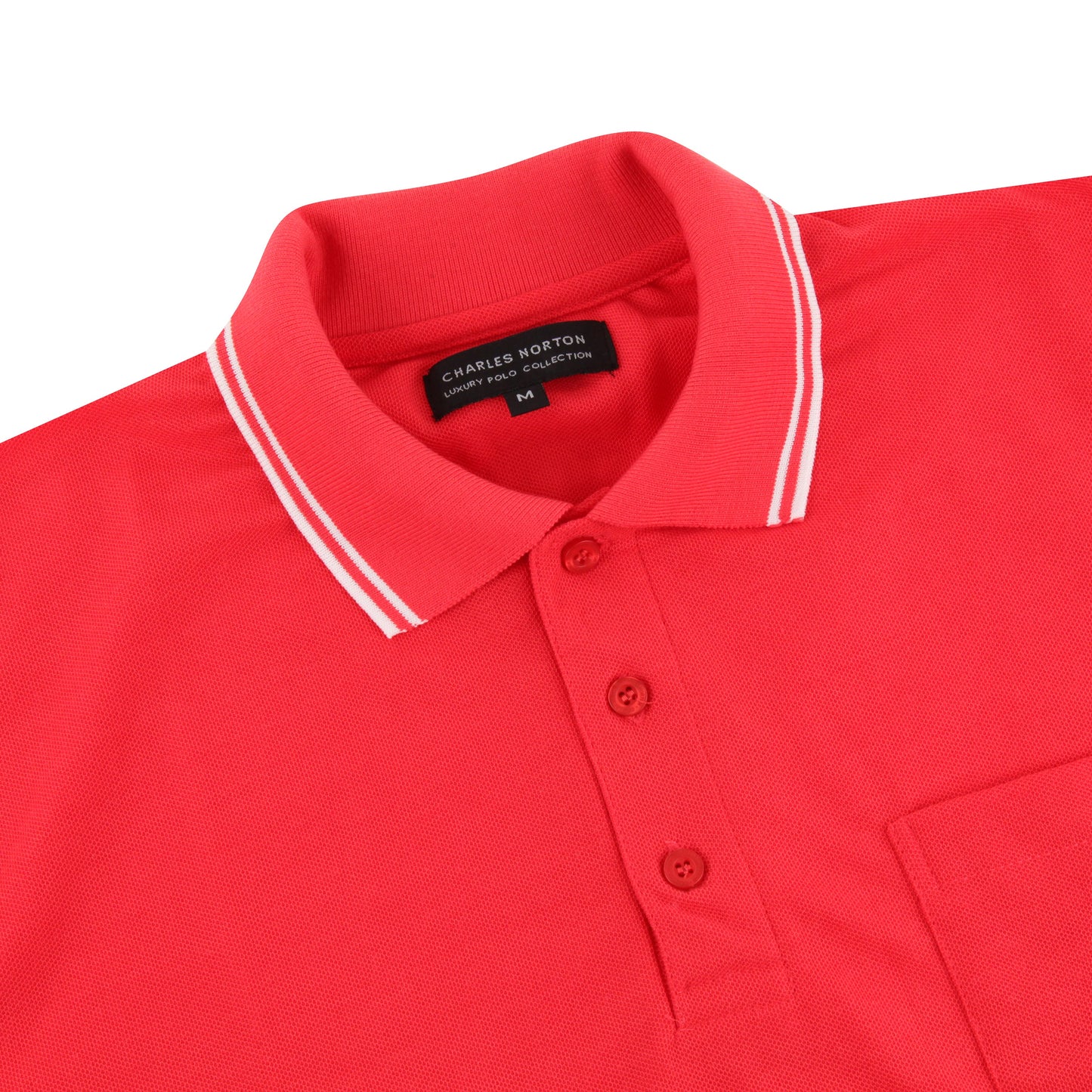 Charles Norton Casual Tipped Polo Shirt