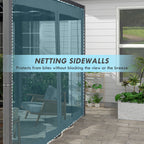 Outsunny 3 x 3m Aluminium Frame Pergola, with Retractable Roof - Dark Grey